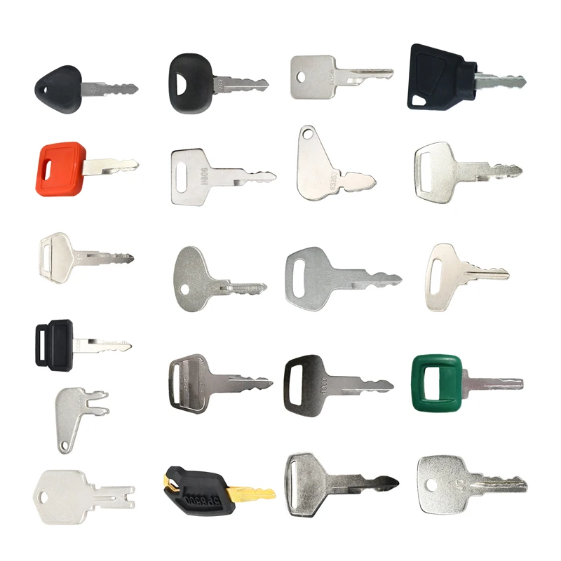 21PC Ignition Key Set Compatible with Case Construction Heavy Equipment Compatible with John Deere Volvo