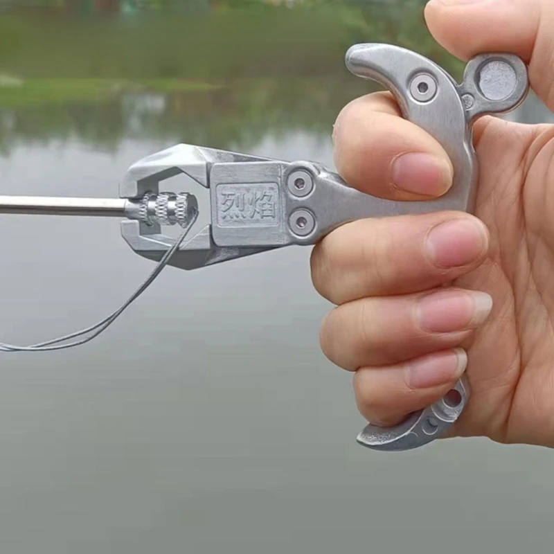Dispositivo Di Rilascio Per Arco E Fionda In Acciaio Inox – Grilletto Automatico Per Freccette Da Pesca E Sfere D'Acciaio, 9.9x9.4 Cm