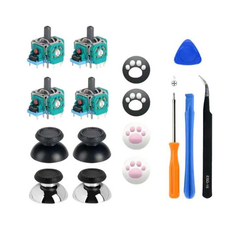 Levette Di Ricambio Per Funghi Joystick Analogico 3D Per Controller Ps5 5 Gamepad Thumb Stick Caps Cover