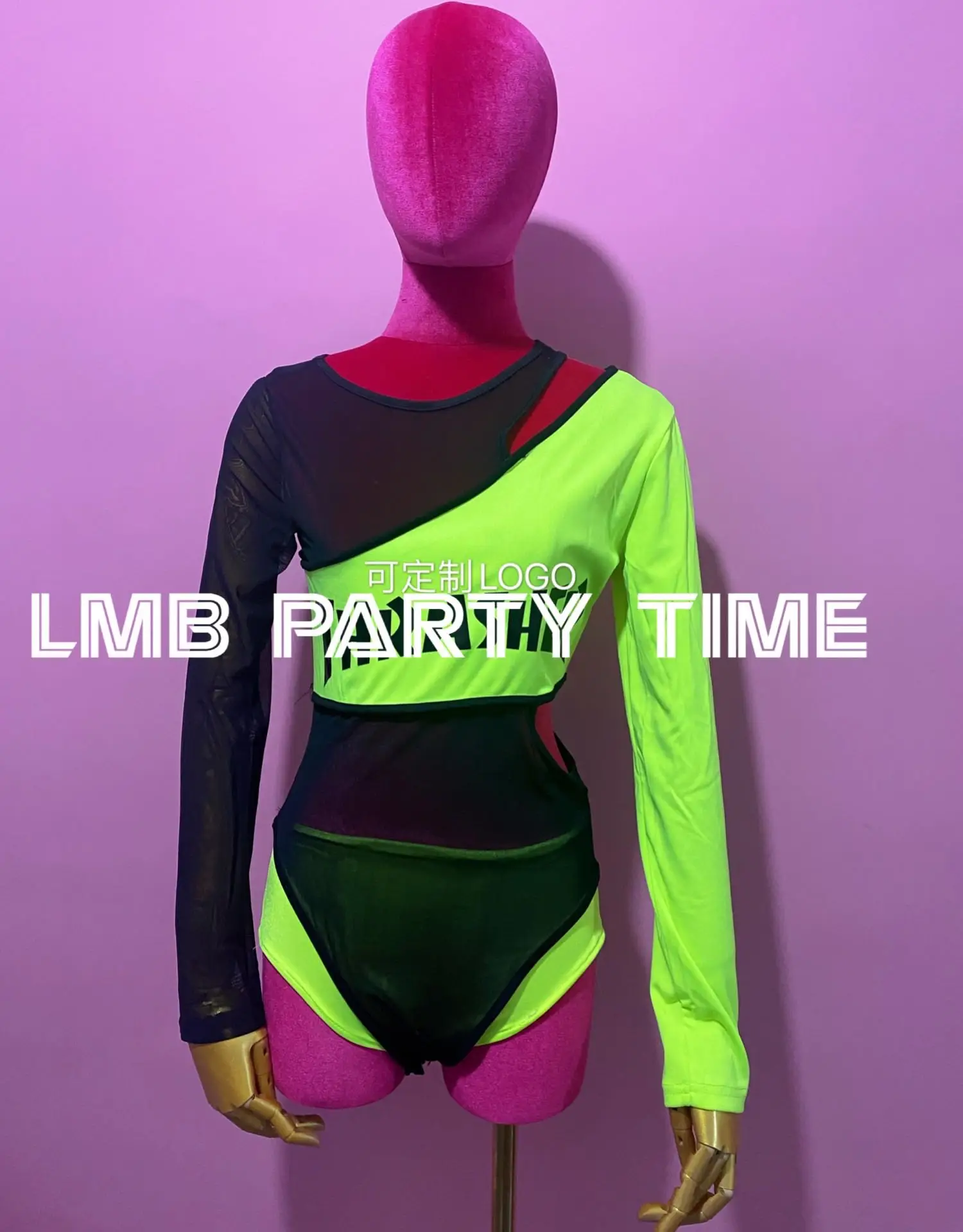 Custom-made fluorescent party fluorescent bar costume GOGO stage performance costume photo party in summer
