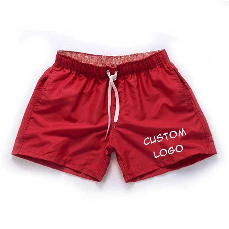 2024 Custom Your Logo Summer Mens Beach Shorts Custom Logo Swimming Board Short Swimwear Matching Wear Surfing Pants Swimsuits