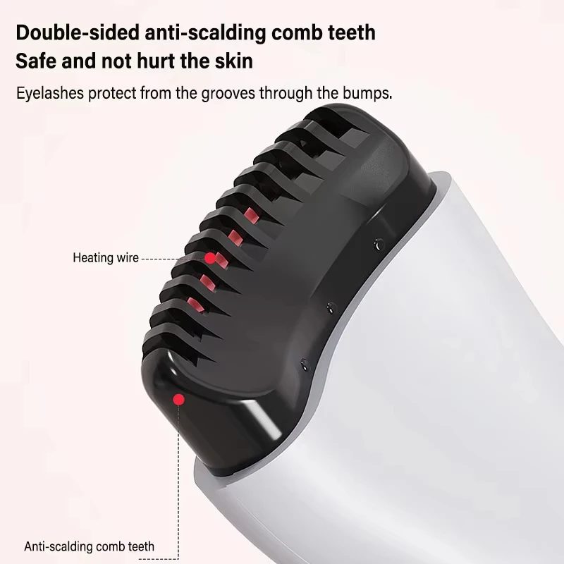 Portable Electric Eyelash Curler Heated Eyelashes Curler Anti-scalding Three-gear Quick Eyelash Curls Long-lasting Makeup Tools