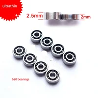 Self-made bearings 620 thickness 2.0mm/2.5mm 4 pcs sale for tamiya mini 4wd chassis/gears 1/32 scale 1