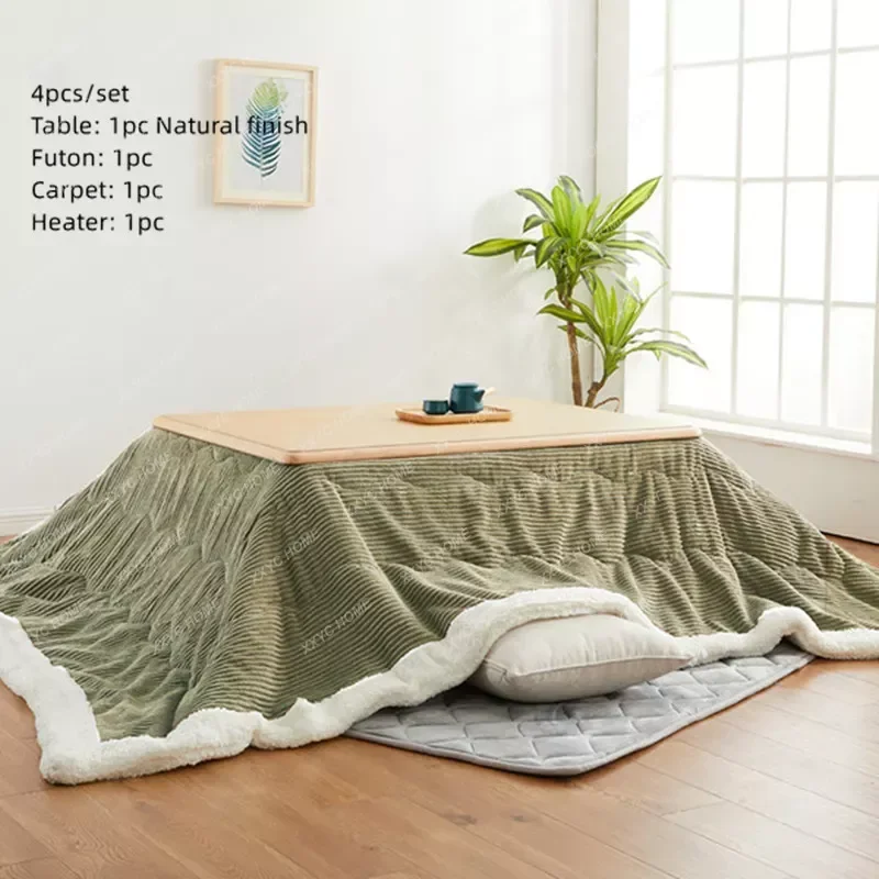 4 Pz/Set Kotatsu Tavolo Futon Riscaldatore Per Tappeti Stufa In Stile Giapponese Futon Riscaldamento Invernale Tavolo Riscaldatore Appeso Con Piumino