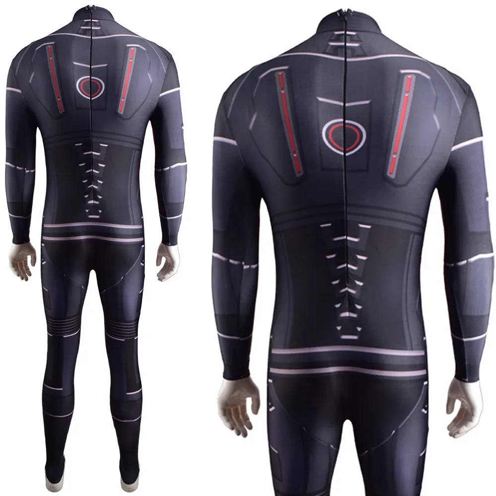 Mass Effect 3 Sci-Fi Military Armor Printed Spandex Bodysuit for Adults