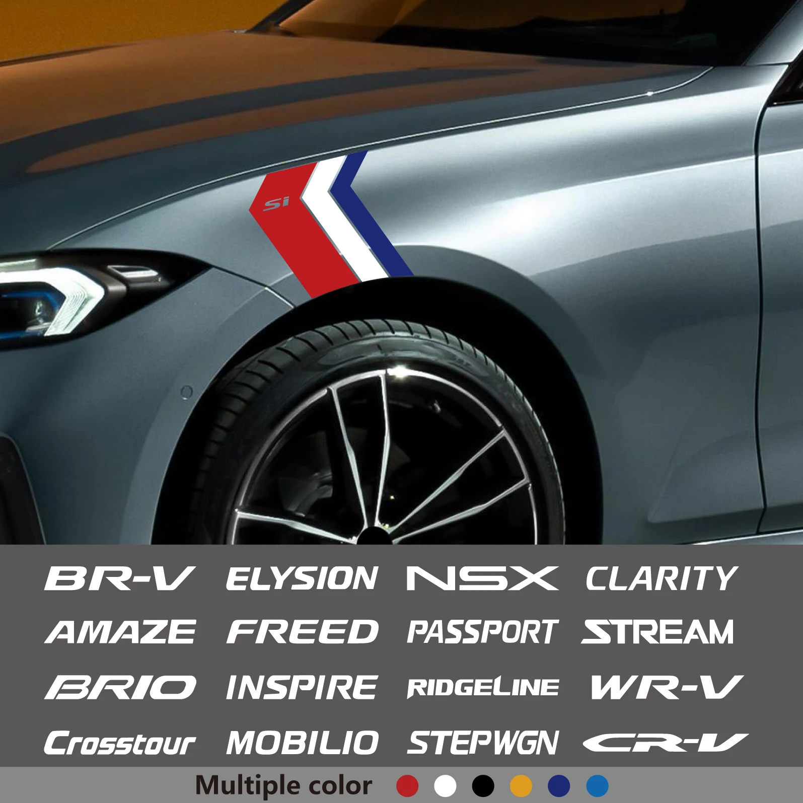 

2pcs Car Fender Sticker Decals For Brv Crz Inspire Si Stream Wrv Stepwgn Ridgelne Passport Nsx Mobilio Elysion Crosstour Clarity