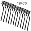 12PCS/6PCS Set Mini Metal Clening Wire Brushes DIY Paint Rust Remover Removal Cleaning Polishing Detail Metal Brushes Tools 1