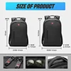 SWISS Men Laptop Backpack Waterproof Anti Theft USB Bag Large Capacity Fashion School Backpack Travel Backpack Back Pack Mochila 6
