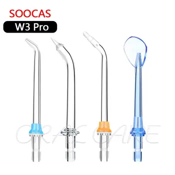 SOOCAS W3 Pro Nozzles Water Flosser Jet Portable Electric Oral Irrgator Oral Cleaning Replacement Nozzle IPX7 WaterProof 1