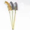 Curved / Straight Steel Soft Bonsai Brush Garden Cleaning Tool Hand Tools Safe and Eco-friendly Rust Removal Brushes 4