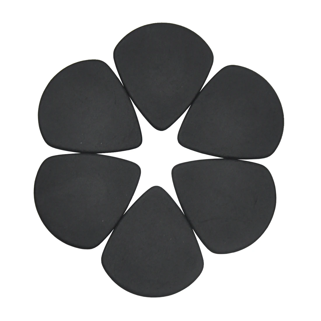 100Pcs Delrin Precision Jazz Picks Heavy Sharp Plectrums Matte Black