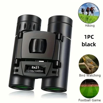 1pc HD Zoom Binoculars, 8X21 Long Range Telescope with Compact Folding Design for Outdoor Tourism and Camping 1