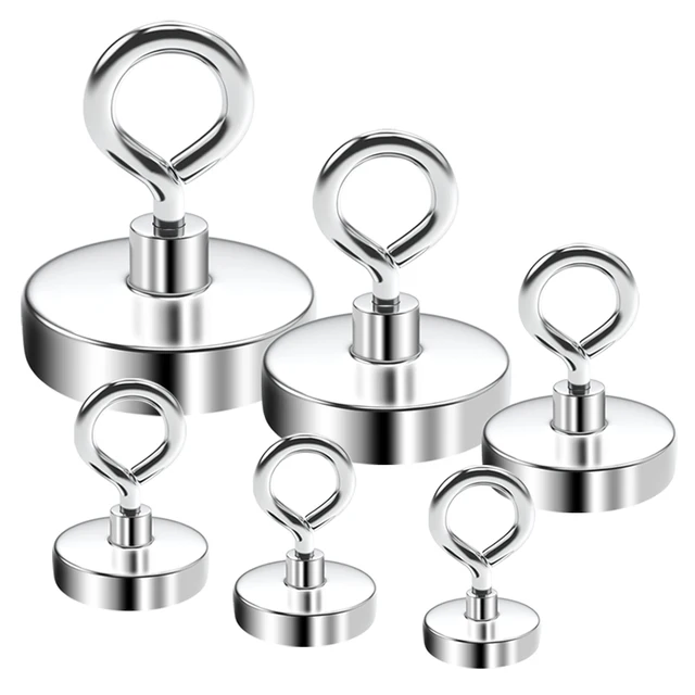 N52 Super Strong Neodymium Salvage แม่เหล็กตะขอตกปลาแม่เหล็ก Neodymium แม่เหล็ก Searcher แม่เหล็ก Neodymium ที่มีประสิทธิภาพสําหรับตกปลา 1