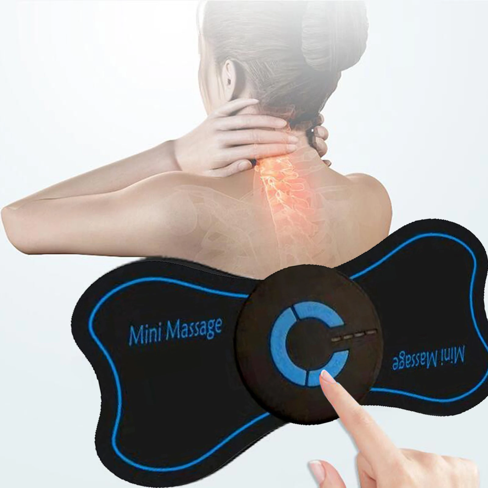 

Массажер для шеи Легкий в использовании массаж всего тела 6 режимов 9 уровней шейного позвонка массажер для всего тела ног плеча спины мужчин женщин