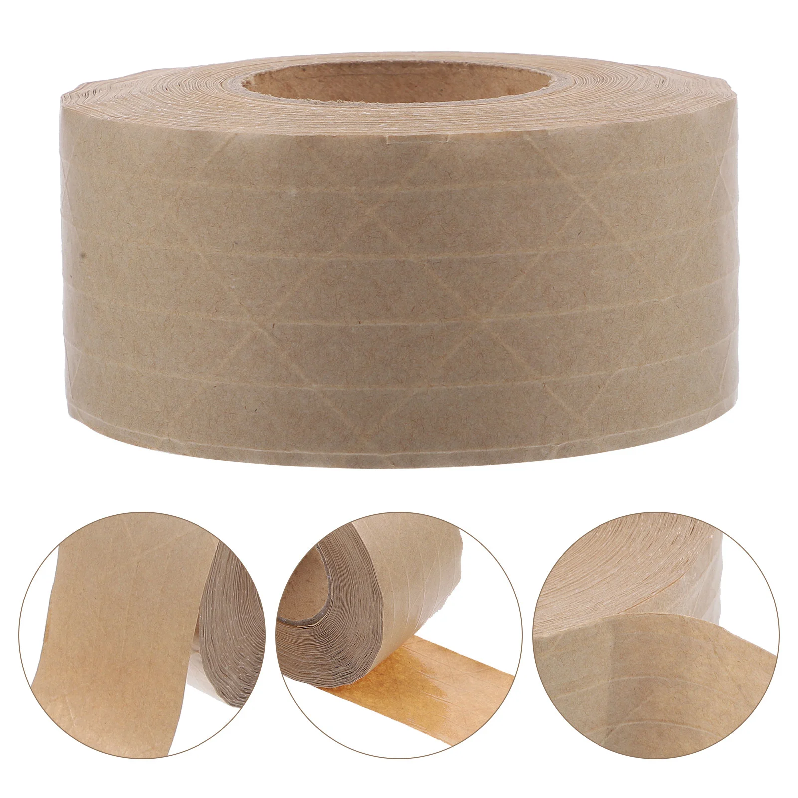 

of Kraft Paper Tape Water Activated Gummed Kraft Paper Tape Packaging Shipping Tape Roll of Water Activated Sealing Tape