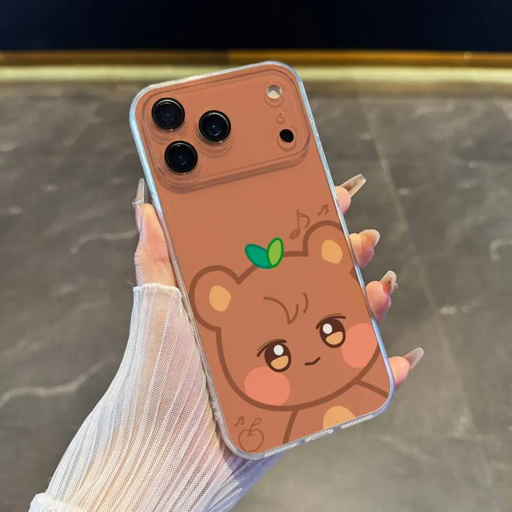 Niedliche A-ANITEEZ Handyhülle für iPhone 17,16,15,14,13,12,11 Pro,Max,Plus,X,XS,XR,SE4,E Mini transparente Softcover – Detail 9