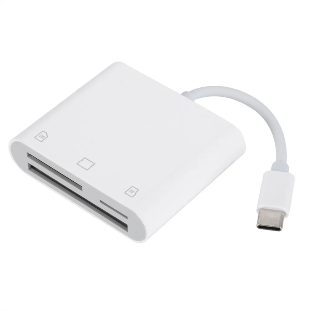 3 in 1 Type-C Card Reader Converter Phone Adapter TYPE C To SD TF Card Reader High-speed Reading Hub