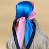Popular 70X70CM Beach Scarves The Four Seasons Square Kerchief New Style Women Luxury Headscarf 2023 Design Sunscreen Silk Hijab 3