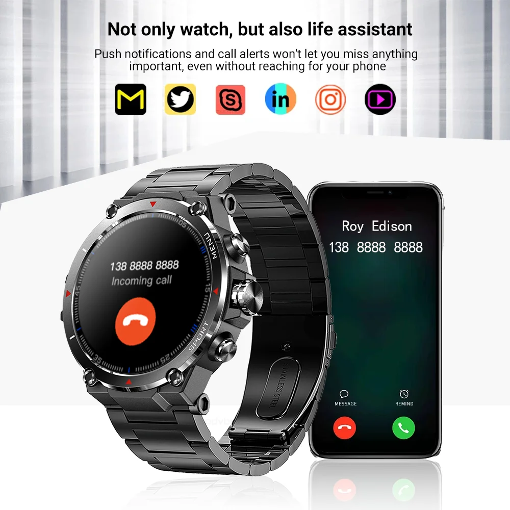 Ʈ ġ 1.32 ġ AMOLED ÷ Hi-Fi  ǰ ͸  ð IP68  Smartwatch