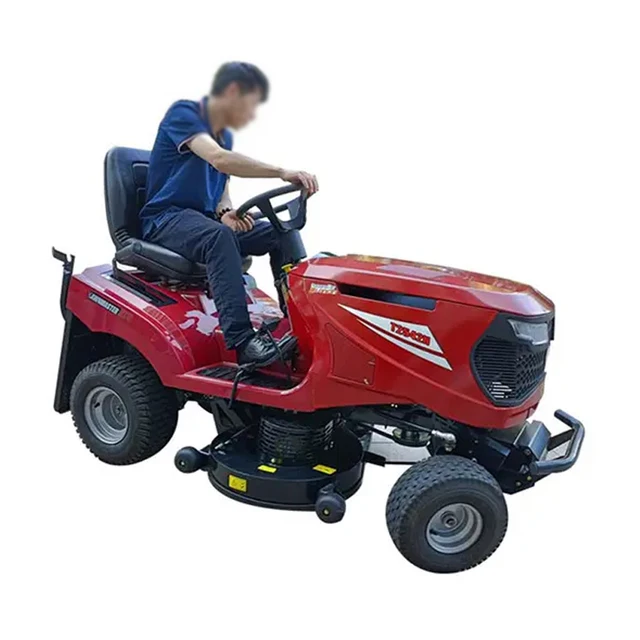 Hot Selling Ride On Lawn Mower With Electric Start For Grass Cutting 42 Inch Ride On Turn Lawn Mower 4