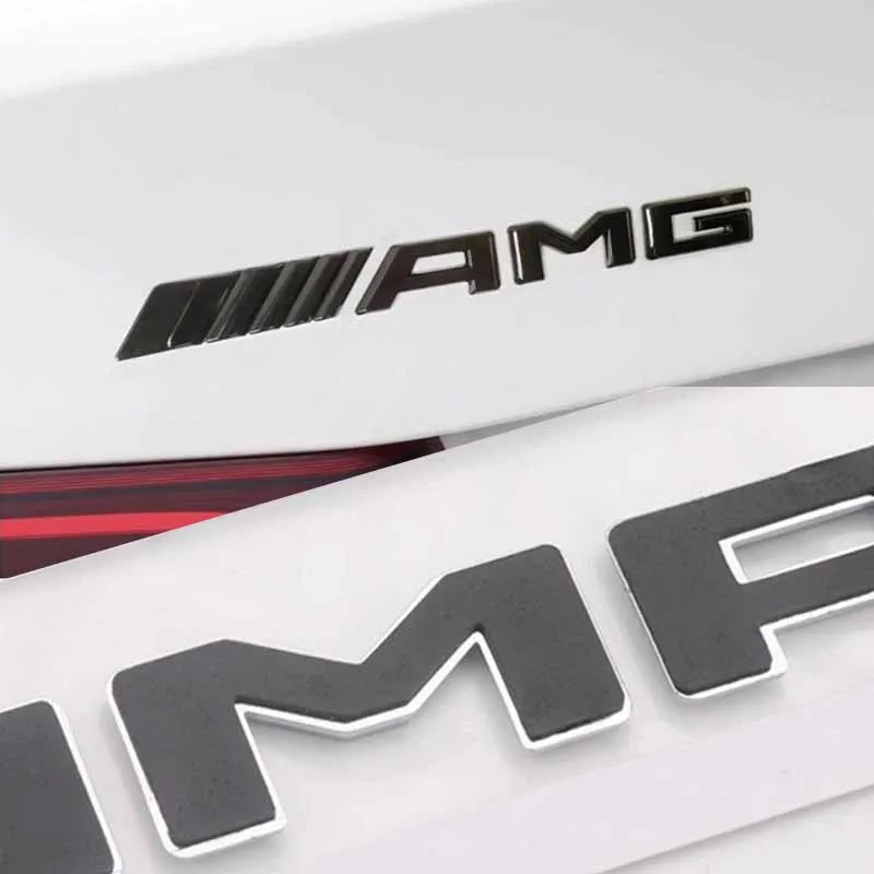 3D ABS Car Rear Trunk Badge Decal Letters Sticker For Mercedes Benz AMG A B C E G CLA C63 C63S E53 GT SLK W176 W205 W177 C260L