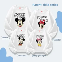2024 Disney Trip Mickey Minnie Mouse Family Matching Shirts Cotton Dad Mom Bro Sis Kids T Shirt Baby Rompers Matching Clothes 2