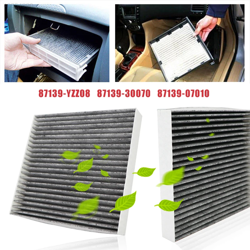 Car Pollen Cabin Air Filter 87139-YZZ08 87139-30070 87139-07010 For Toyota Auris Avensis Camry Corolla Hilux RAV4 Prius Yaris air filter