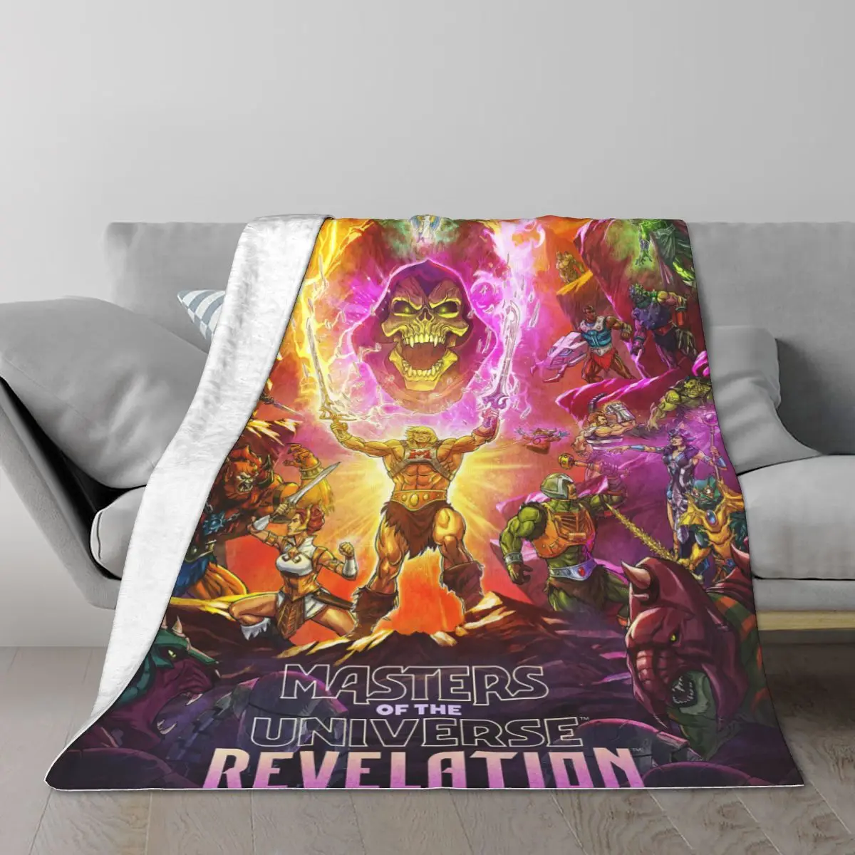 

He-Man Masters Of The Universe Blanket anime Fuzzy Funny Warm Throw Blanket for Home Textile Decor