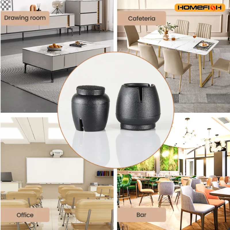 Silicone Chair Leg Caps Furniture Feet Protector Pads Table Covers Socks Plugs Furniture Leveling Feet Home Decor 16Pcs