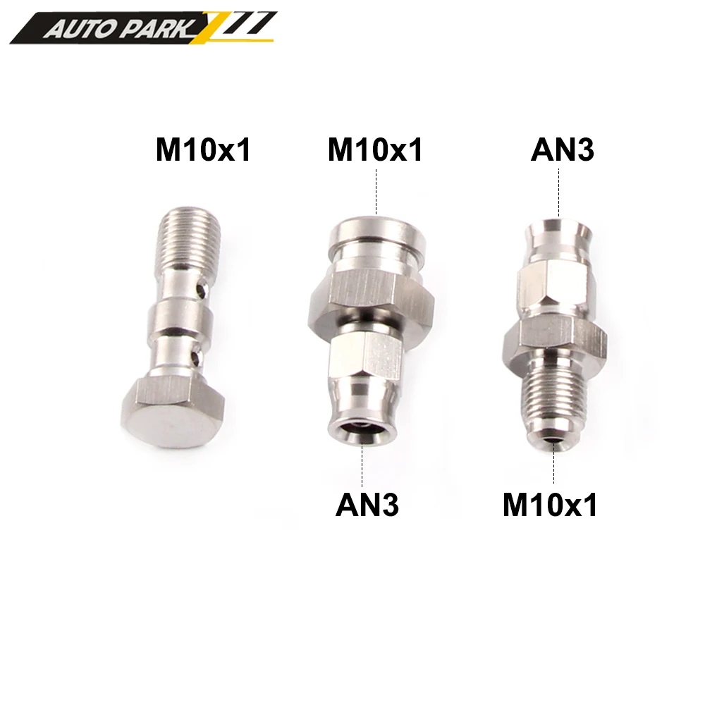 Brake Oil Connector Racing Brake Hose Lines Brake Cable Connector m10x1 AN3 M10x1.25 Motorcycle Motor Bike Hydraulic Brake Oil Hose Line Banjo Fitting stainless Steel