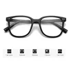 Square Finished Ladies Myopia Glasses Ultralight Oversized Frame Anti Blue Light Prescription Minus Eyewear Diopter 0 To -6.0 6