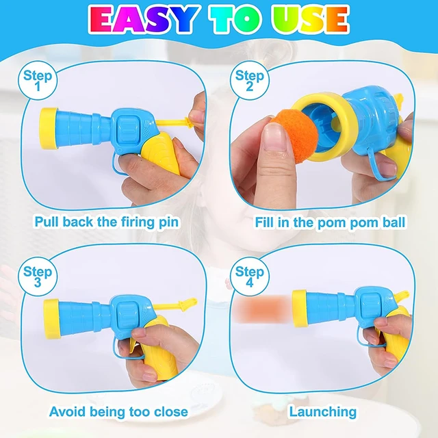 Cat Toys Interactive Launch Training Toy For Pet Kitten Creative Mini Shooting Gun Games Stretch Plush Ball Toys Pet Supplies 5
