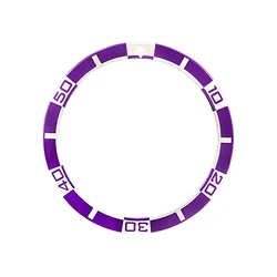 Flat Aluminum Watch Bezel Insert, 38mmx31.5mm - Premium Quality Replacement Bezel Insert Ring - 38mmx31.5mm (04)