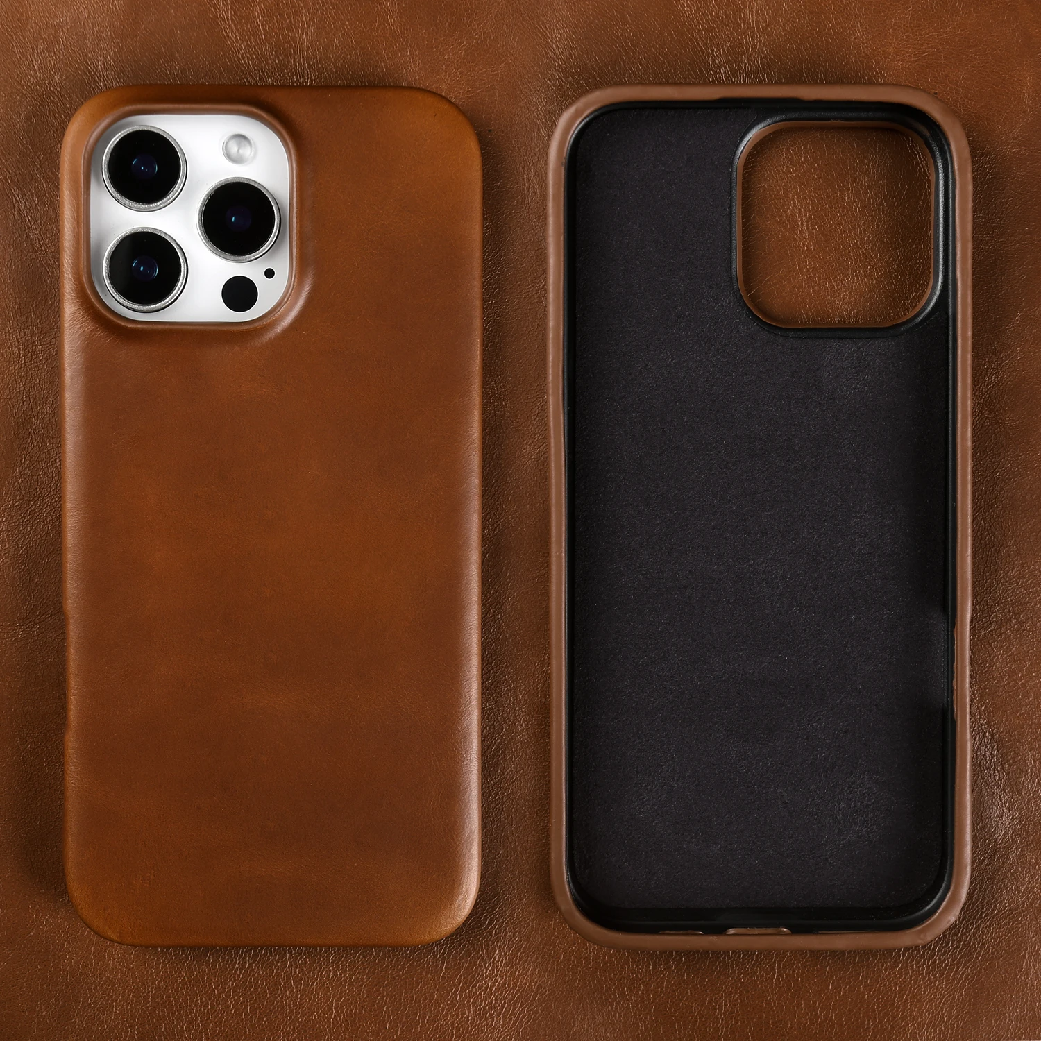 Luxury Vintage Genuine Leather Phone Case - Retro Edition