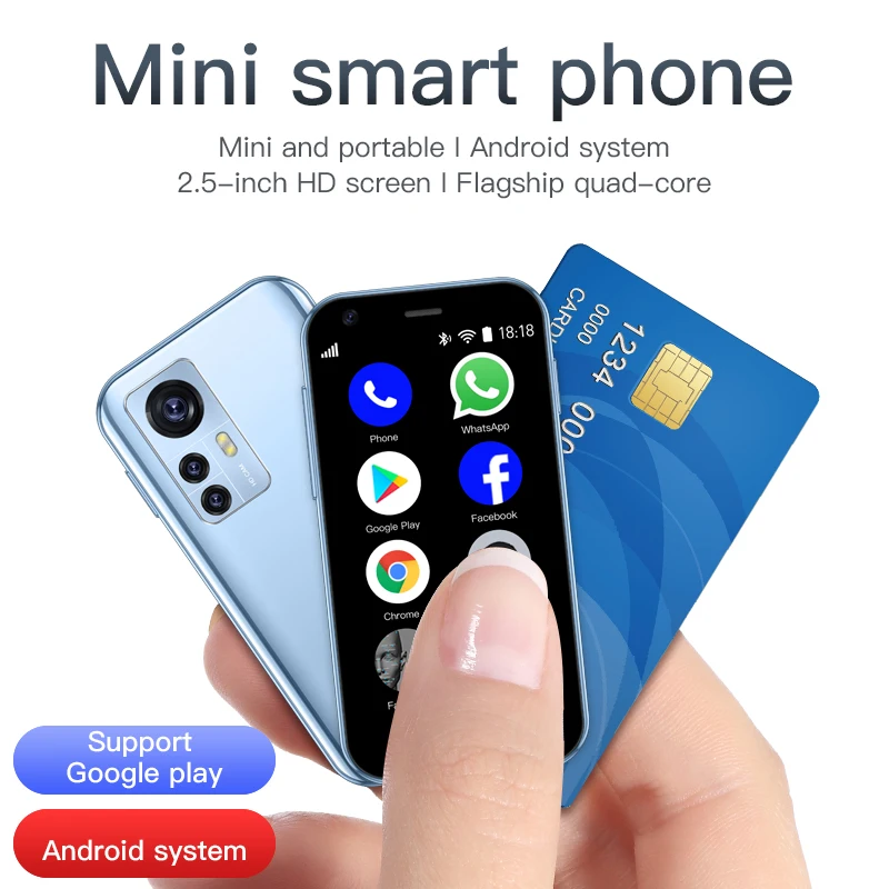 SOYES D18 Mini Android smartphone 3G network quad-core 700mAh rear 5 megapixel camera dual sim dual standby
