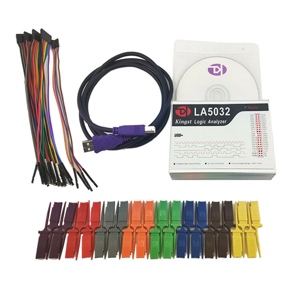 New Usb Logic Analyzer La5032 500mhz Max Sample Rate 32 Channels 10b
