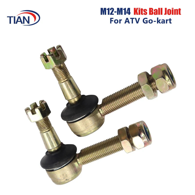 

M12*M14 Universal Tie Rod End Kits Ball Joint Fit For 70cc 90cc 110cc 125cc 150cc ATV Quad 4-WheeL Chinese BIG Bull ATV