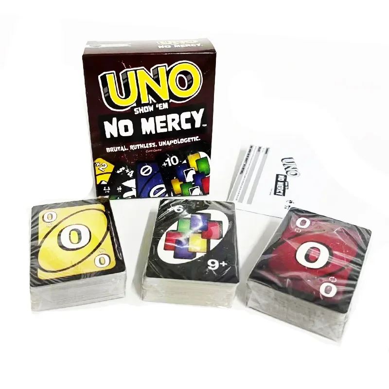 Uno No mercy Game Board Games UNO Cards Table Family Party Entertainment UNO Games Card Toys Children Birthday Christmas 3