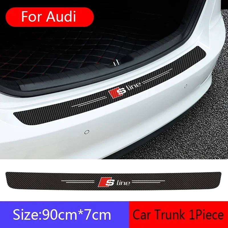Premium Car Styling Fiber Door Sill Scuff Plate Guards - Set of 4