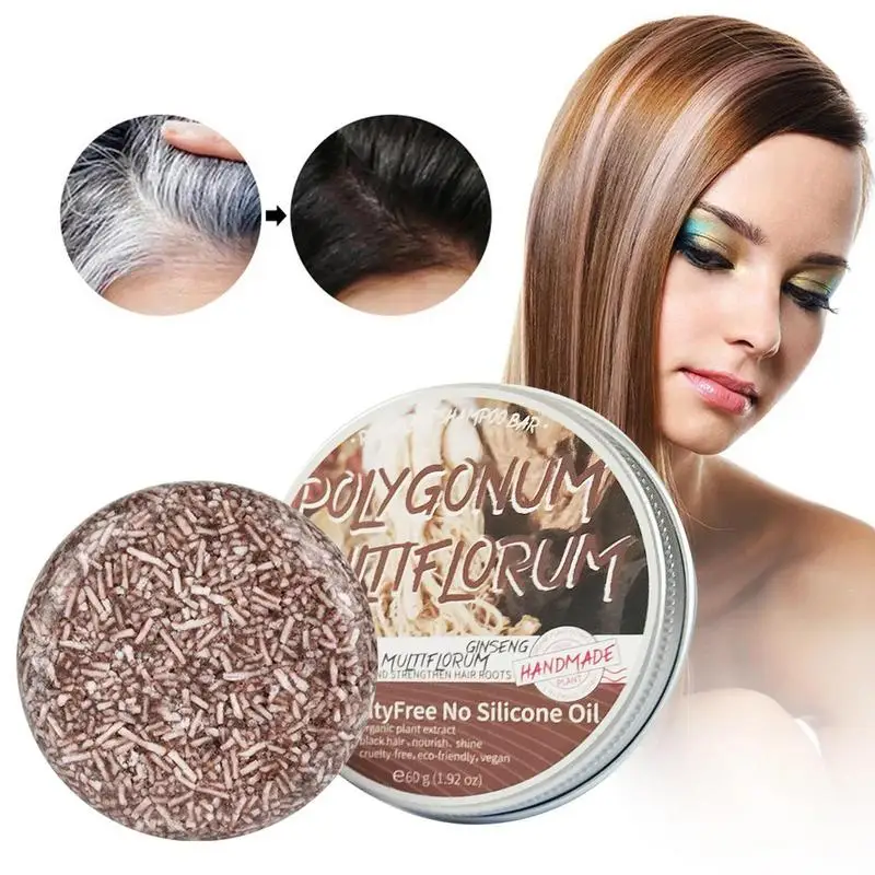 Polygonum Multiflorum Hair Darkening Shampoo Bar Hair Darkening Shampoo