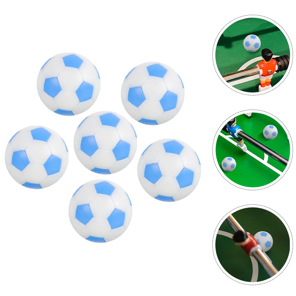 

6 Pcs Game Supplies Substitute Mini Football Plastic Desk Balls Replaceable Table Soccer