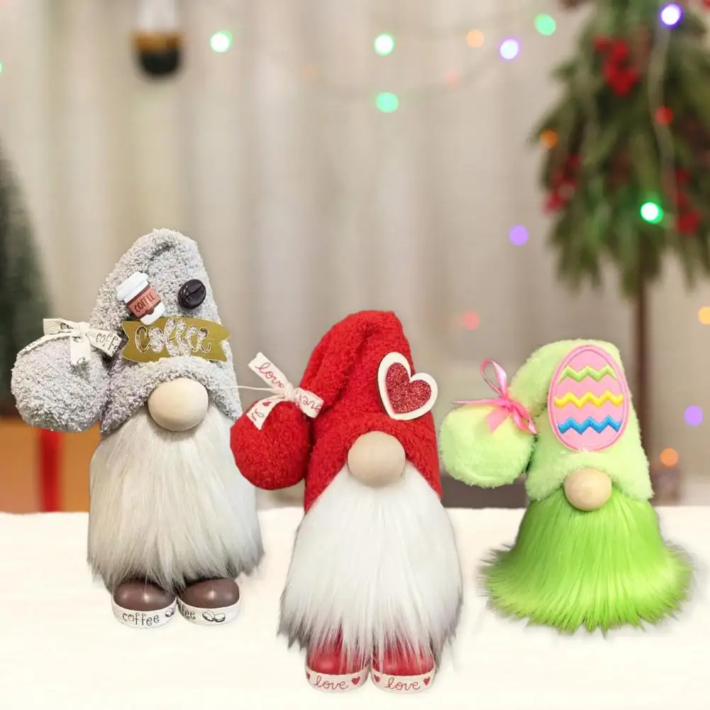 Faceless Gnome Toy Super Soft Big Nose Wear Resistant Stuffed Toy Dwarf Faceless Doll Easter Party Decoration Home Supplies
