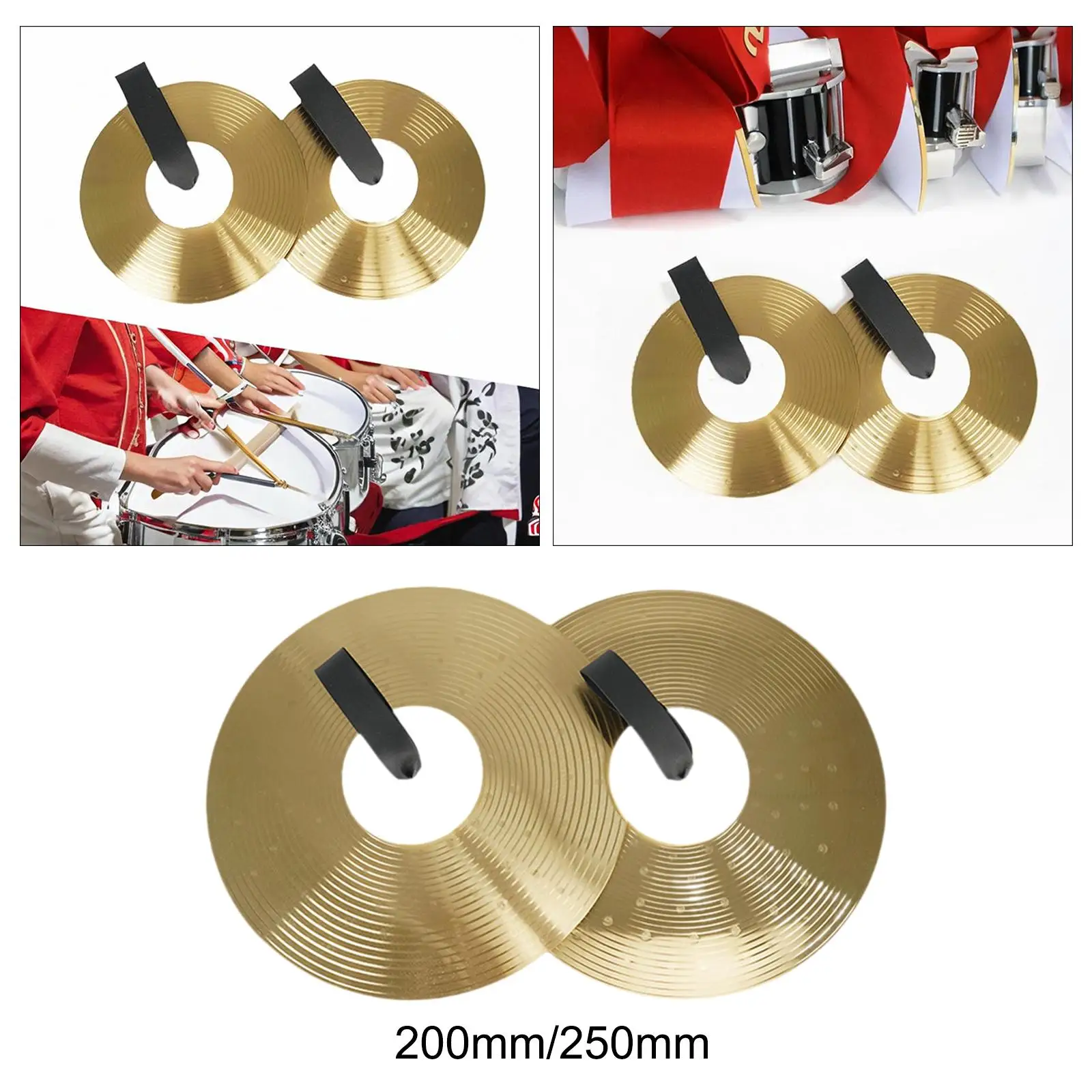 Crash Cymbals Pair Musical Instrument Percussion for Party Stage Performance
