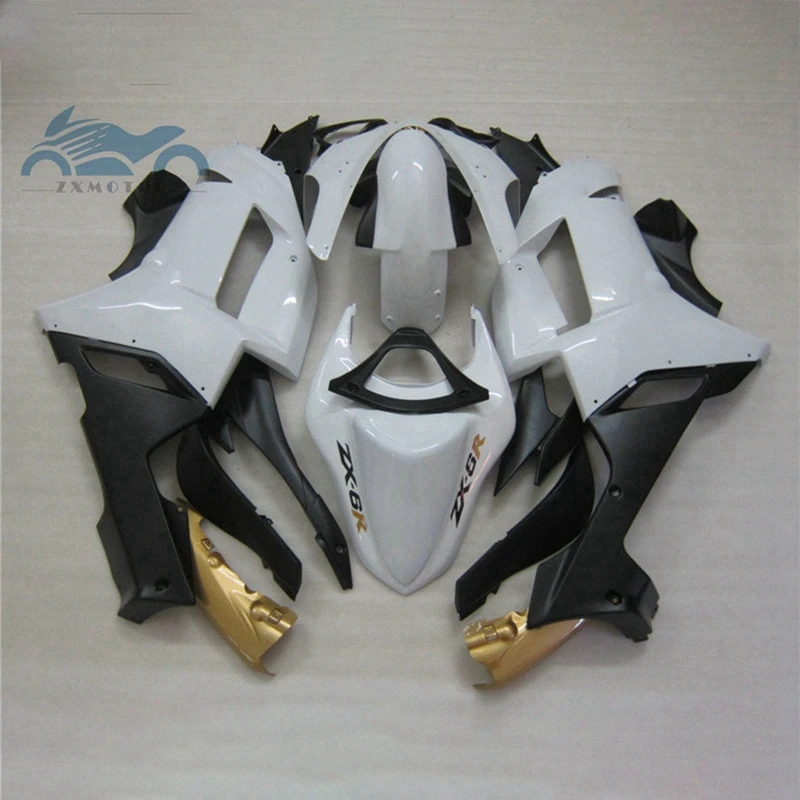 Kit de carenagem kawasaki ninja zx 6r 2007 e 2008, personalizado, plástico abs, modelos zx6r zx 636 07 08 1