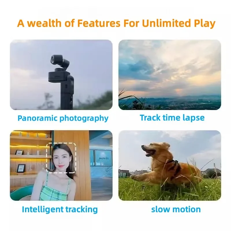 Feiyu Pocket 3 Combo4 – Gimbal Caméra Portable 4K Stabilisé