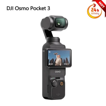 DJI Osmo 포켓 3 Vlogging 카메라, 1 인치 CMOS, 4K 120fps 비디오, 얼굴 및 물체 추적, 2 인치 회전식 터치스크린 소형 비디오 카메라 상품 이미지