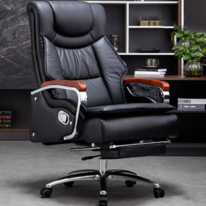 Vanity Recliner Office Chair Mobile Swivel Designer Accent Leather Floor Office Chair Lazyboy Silla Oficina Luxury Furniture HDH