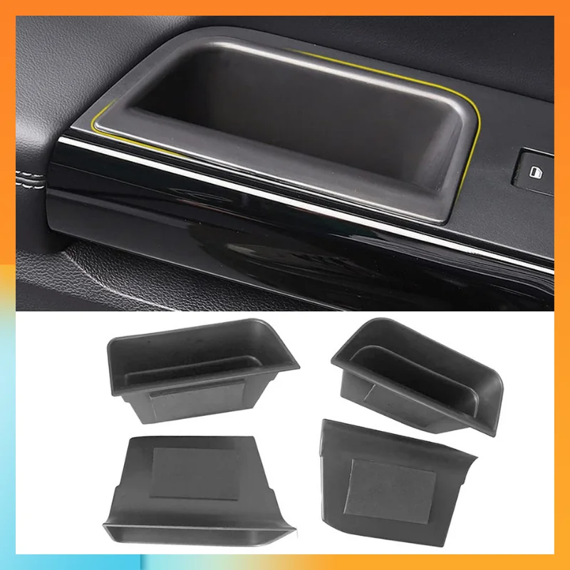 

4PCS Door Grab Tray Door Organizer For Ford Explorer 2024 2023 2022 2021 2020 Armrest Phone Container Handle Insert Storage Box