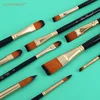 5pcs Artist Paint Brush Kit Professional Round Flat Angled Filbert Paintbrushes for Oil Acrylic Watercolor Face Craft Painting 2