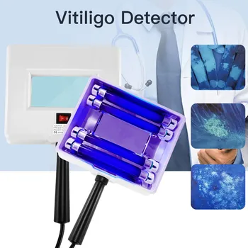 Analizzatore di pelle con lampada in legno per test della pelle Uso domestico Salone SPA Macchina Scanner per la pelle del viso Analizzatore di ingrandimento UV